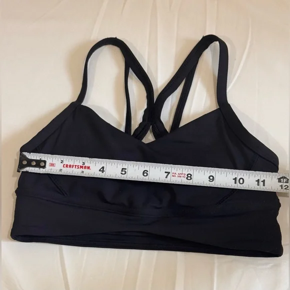 Lululemon Athletica Black Sports Bra with Racerback Design - Picture 5 of 11
